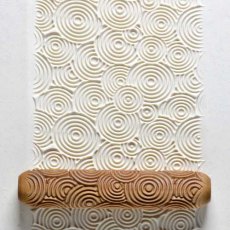 MKM Circles Upon Circles Wooden 12cm BIG Hand Roller BHR-28