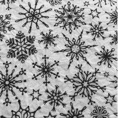 Snowflakes Underglaze Transfer Sheet