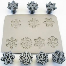 Snowflake Stamps 30mm Set Of 7