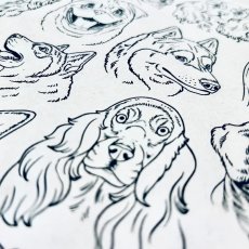 Dogs Underglaze Transfer Sheet Dogs Underglaze Transfer Sheet