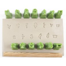 Mini House Flowers Stamp Set Mini House Flowers Stamp Set