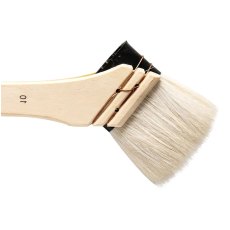 Angled Hake Pottery Brush 50mm