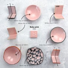 Baby Pink Earthenware Glaze 9362