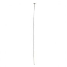 Head Pin 2'' (50mm) Burnished Silver Plated