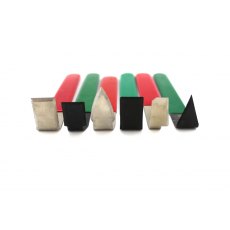 Set Of Six Large Rubber Handled Steel Turning Tools C50-SET