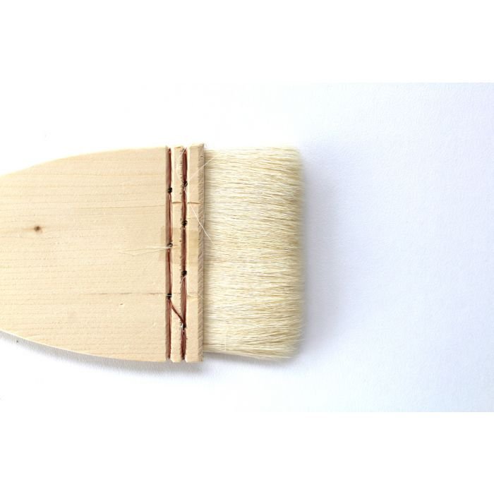 Flat Hake Pottery Brush 70mm Short Handle Flat Hake Pottery Brush 70mm Short Handle