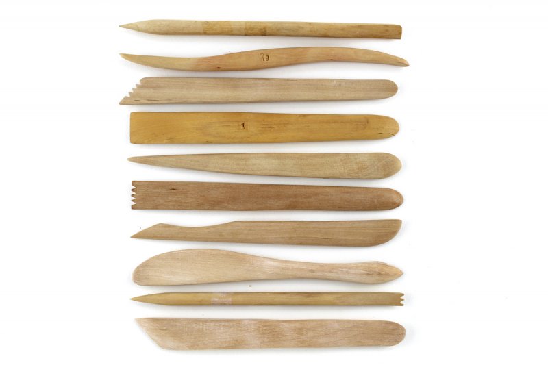 Set Of 10 'A' Professional Hardwood Pottery Modelling Tools HMTS-A