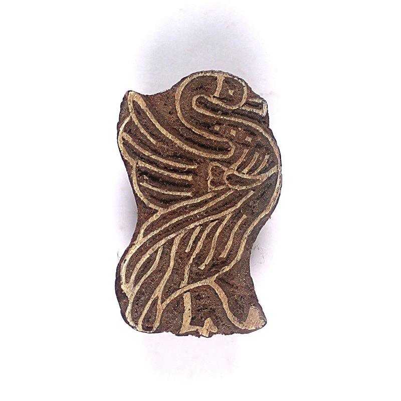 Small Bird Wooden Clay Stamp No.478