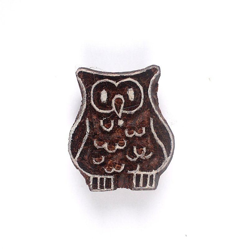 Owl Wooden Clay Stamp No.532
