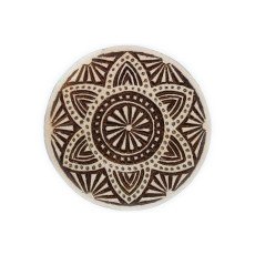 Large Circle Pattern Wooden Clay Stamp No.573