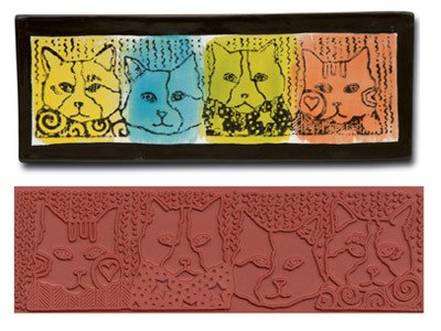 Mayco Design Cats Rubber Stamp
