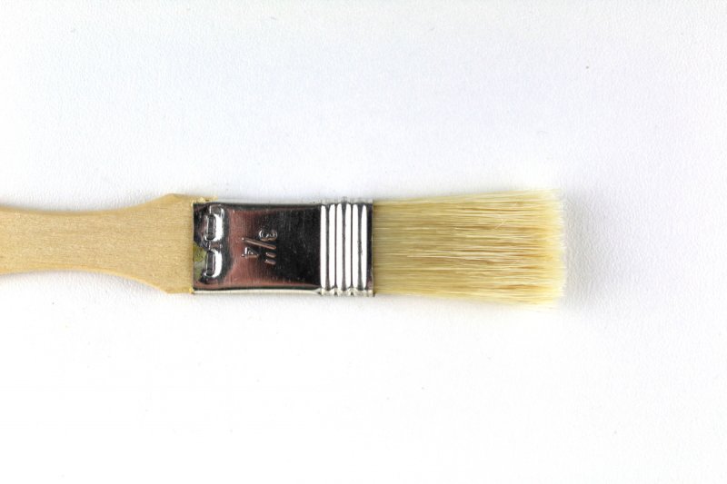 White Hair Flat Lacquer Pottery Brush 18mm White Hair Flat Lacquer Pottery Brush 18mm