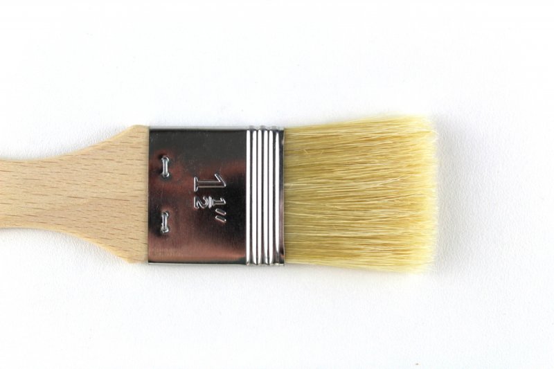 White Hair Flat Lacquer Pottery Brush 38mm White Hair Flat Lacquer Pottery Brush 38mm