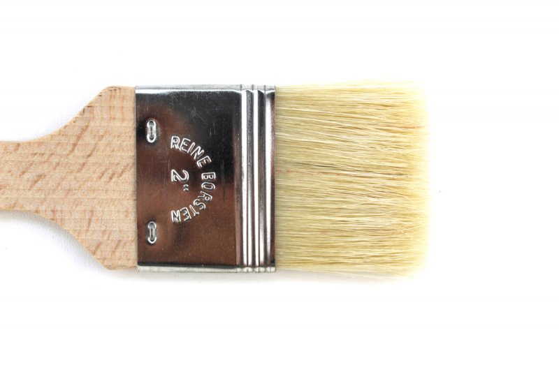 White Hair Flat Lacquer Pottery Brush 50mm White Hair Flat Lacquer Pottery Brush 50mm