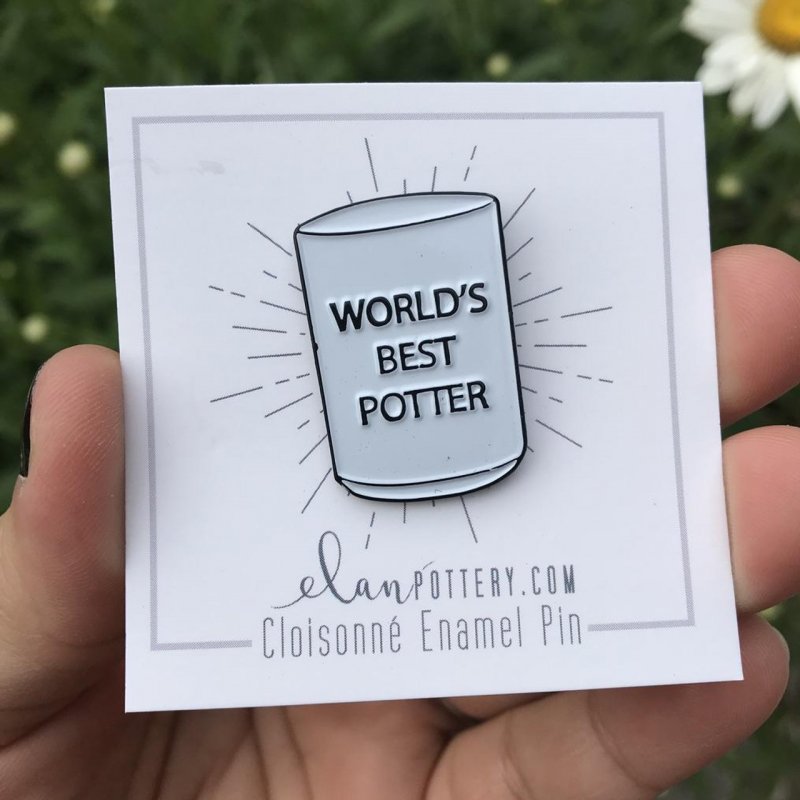 Worlds Best Potter Enamel Pin Worlds Best Potter Enamel Pin