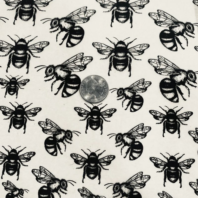 Bees Underglaze Transfer Sheet - Black