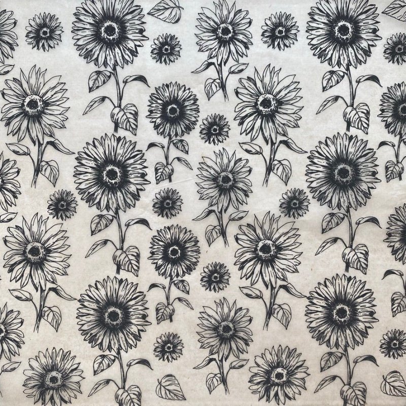 Sunflower Underglaze Transfer Sheet Sunflower Underglaze Transfer Sheet