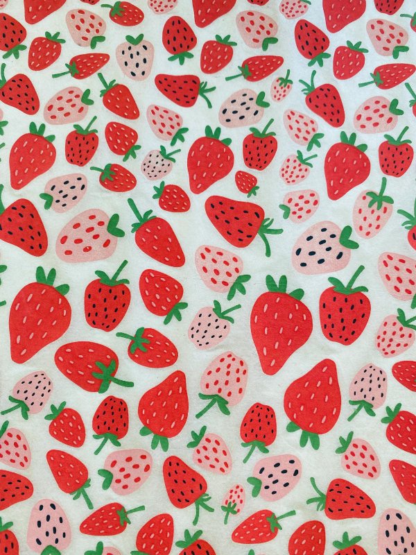 Strawberries Underglaze Transfer Sheet