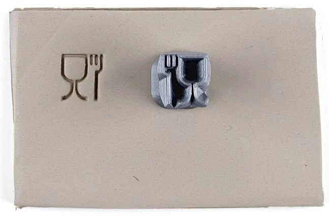 Dinner Ware Food Safety Symbol Stamp Dinner Ware Food Safety Symbol Stamp