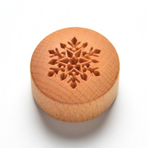 Curve Top Round Snowflake MKM Stamp Curve Top Round Snowflake MKM Stamp