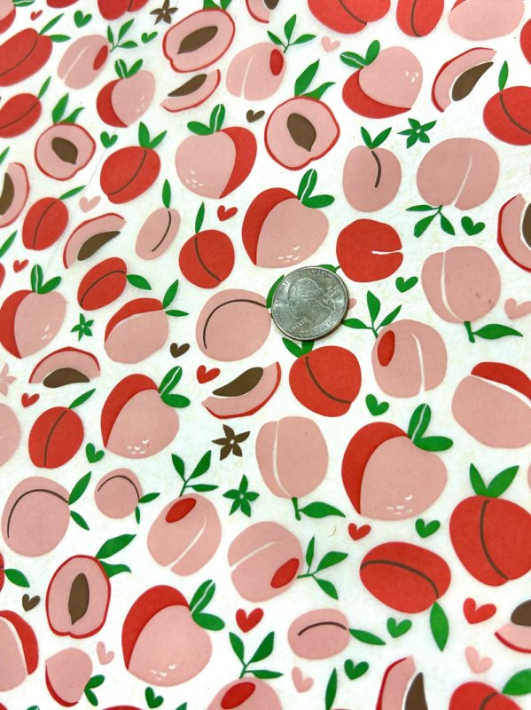 Peaches and Cream Underglaze Transfer Sheet - Multi Coloured Peaches and Cream Underglaze Transfer Sheet - Multi Coloured