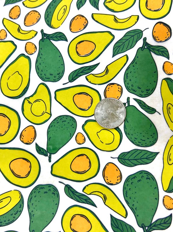 Avocados Underglaze Transfer Sheet Avocados Underglaze Transfer Sheet