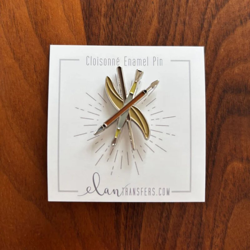 Wooden Tools Enamel Pin Wooden Tools Enamel Pin