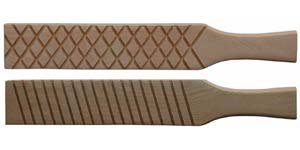Ribbed Wooden Paddle C27-2