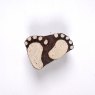 Pair Of Feet Wooden Clay Stamp No.547
