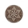 Large Circle Pattern Wooden Clay Stamp No.574