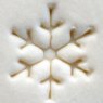 Small Debossed Snowflake MKM Stamp