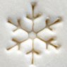 Small Debossed Snowflake MKM Stamp Small Debossed Snowflake MKM Stamp