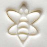 Small Debossed Honey Bee MKM Stamp Small Debossed Honey Bee MKM Stamp