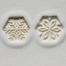 MKM Medium Hex Snowflake Double Ended Stamp SHM-003