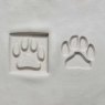 MKM Medium Square Double Ended Dog Paw Print Stamp SSM-144