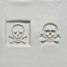 MKM Medium Square Double Ended Skull & Crossbones Stamp SSM-150 MKM Medium Square Double Ended Skull & Crossbones Stamp SSM-150