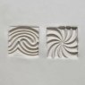 MKM Medium Square Double Ended Spiral and Pattern Stamp SSM-017