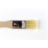 White Hair Flat Lacquer Pottery Brush 25mm