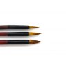 Set Of Three Chinese Pottery Brush Wolf Hair Brushes