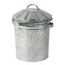 Galvanized Metal Smoke Mini Bin