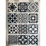 Moroccan Tiles B Underglaze Transfer Sheet - Black Moroccan Tiles B Underglaze Transfer Sheet - Black