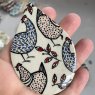 Chickens Underglaze Transfer Sheet - Black-Red-Blue Chickens Underglaze Transfer Sheet - Black-Red-Blue