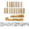 Handmade Wooden Clay Stamps Ref.CLAS